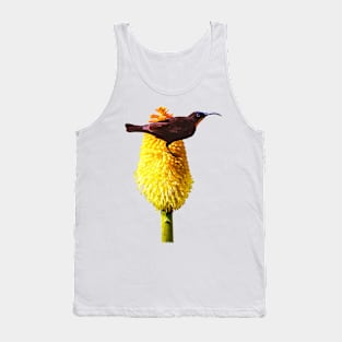 Amethyst Sunbird on Flowering Red Hot Poker Tank Top